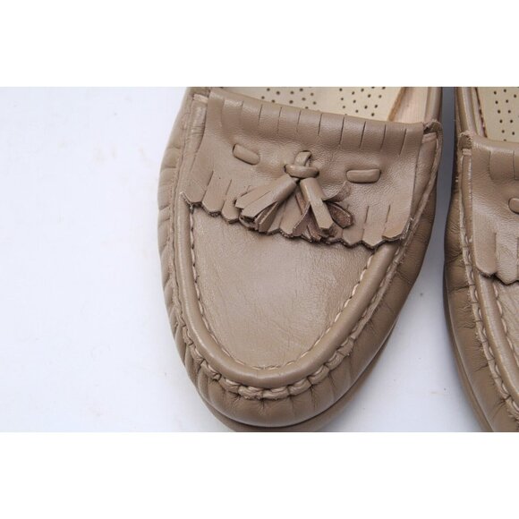 Nwob Sas Kiltie Loafers Tasseled Women's Tan Beige Shoes Sz 6 M - Picture 5 of 12